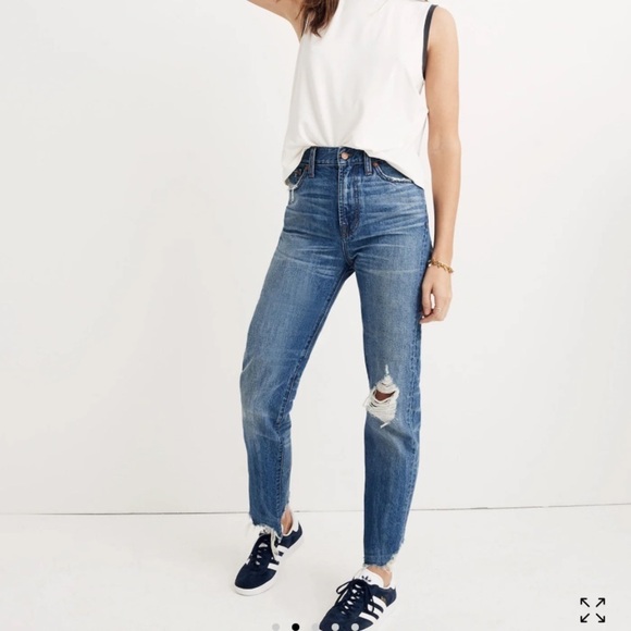 Madewell Denim - Madewell | The Perfect Summer Jean Distressed Raw Hem Size 26